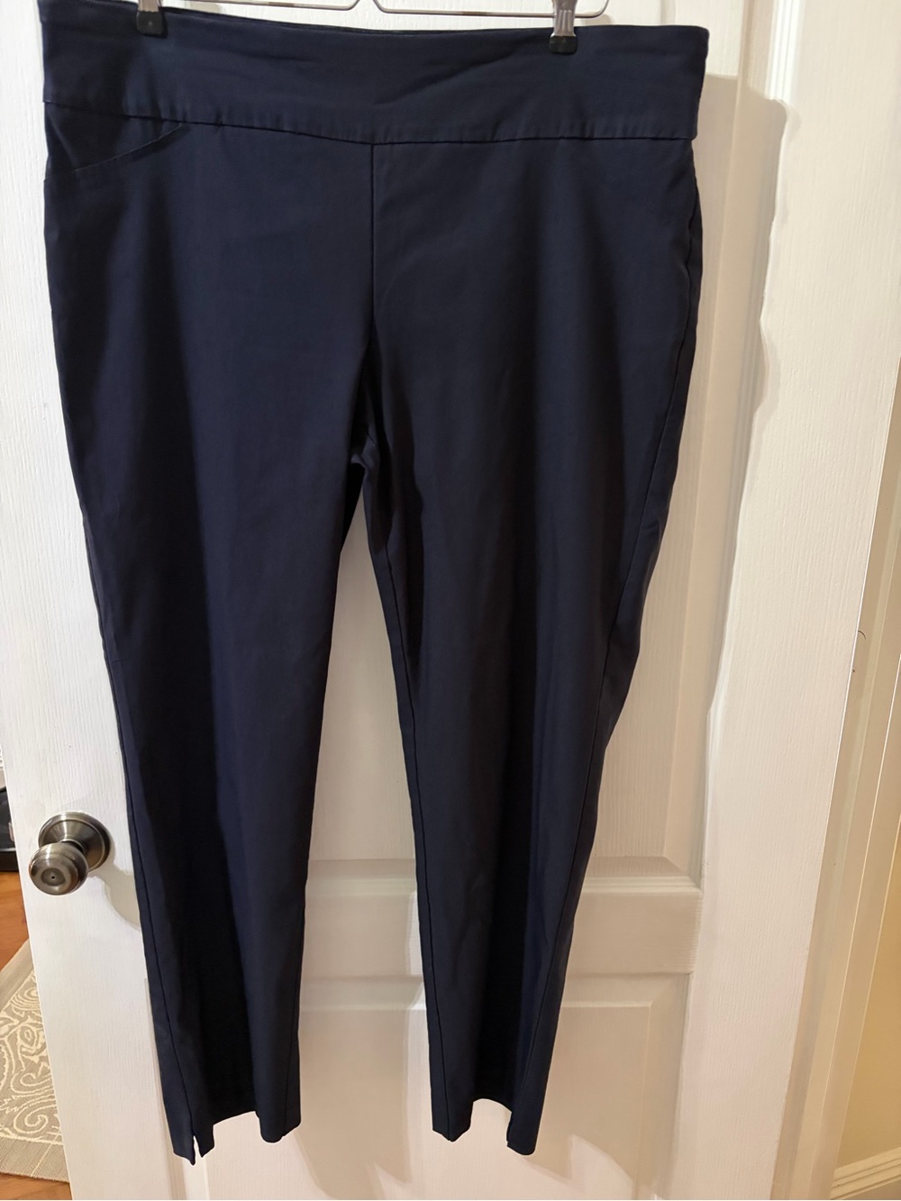Charter Club Sz 18 W Black pull on Stretch Pants
